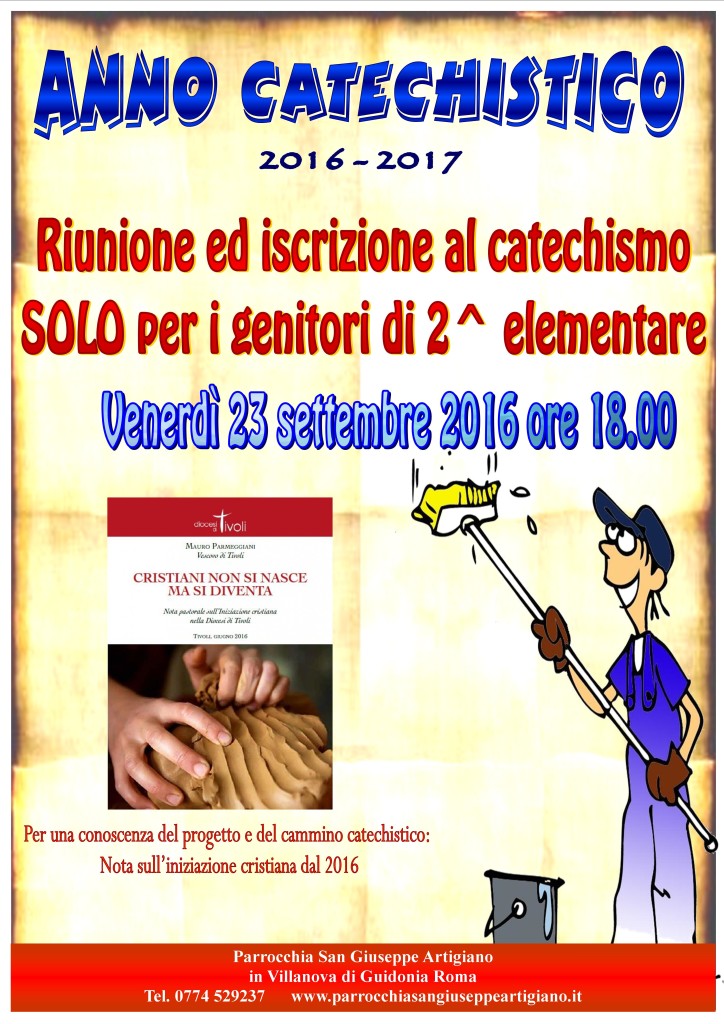 iscrizioni catechismo 2016